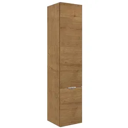 Hochschrank Serie MBF, 2 Türen, Eiche Arlington, Anschlag rechts, 350 x 1625 x 370 mm - 93 174 18