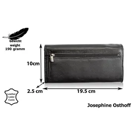 Josephine Osthoff Handtaschen-Manufaktur Josephine Osthoff Geldbörse Damen Portemonnaie schwarz
