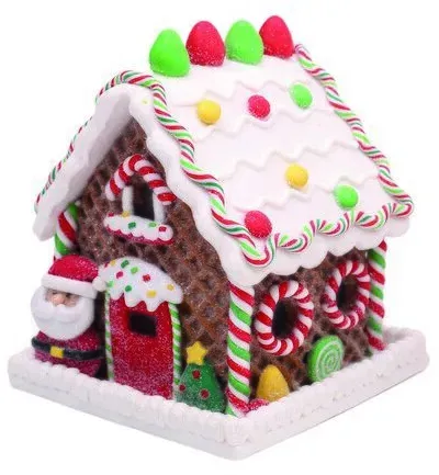 Deko Lebkuchenhaus 14cm Variante 1