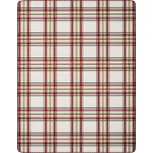 Villeroy & Boch Tartan Delight Kuscheldecke 150 x 200 cm Beige/Rot