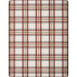 Villeroy & Boch Tartan Delight Kuscheldecke 150 x 200 cm Beige/Rot