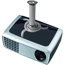 NeoMounts BEAMER-C80 Beamer-Deckenhalterung Höhenverstellbar, Neigbar, Drehbar Boden-/Deckenabstand (max.): 15 cm Silber