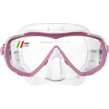 Cressi Estrella Mask Clear/Rosa - Schnorchelmaske für Erwachsene Estrella,Transparent/Rosa, Einheitsgröße, Einheitsgröße