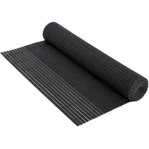 ECD Germany Sichtschutzmatte 120 x 500 cm Anthrazit PVC 2 St.
