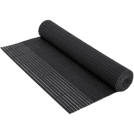 ECD Germany Sichtschutzmatte 120 x 500 cm Anthrazit PVC 2 St.