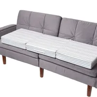 Homescapes Sofa-auflage grau gestreift 150/50/10 cm, – großes Sitzkissen orthopädisch