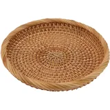 Handgeflochtener Obstkorb Aus Rattan – Elegantes Serviertablett Aus Naturmaterial Für Küche Oder Tisch