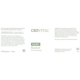CBD Vital Hanf Bitterkraft Kapseln 60 St.