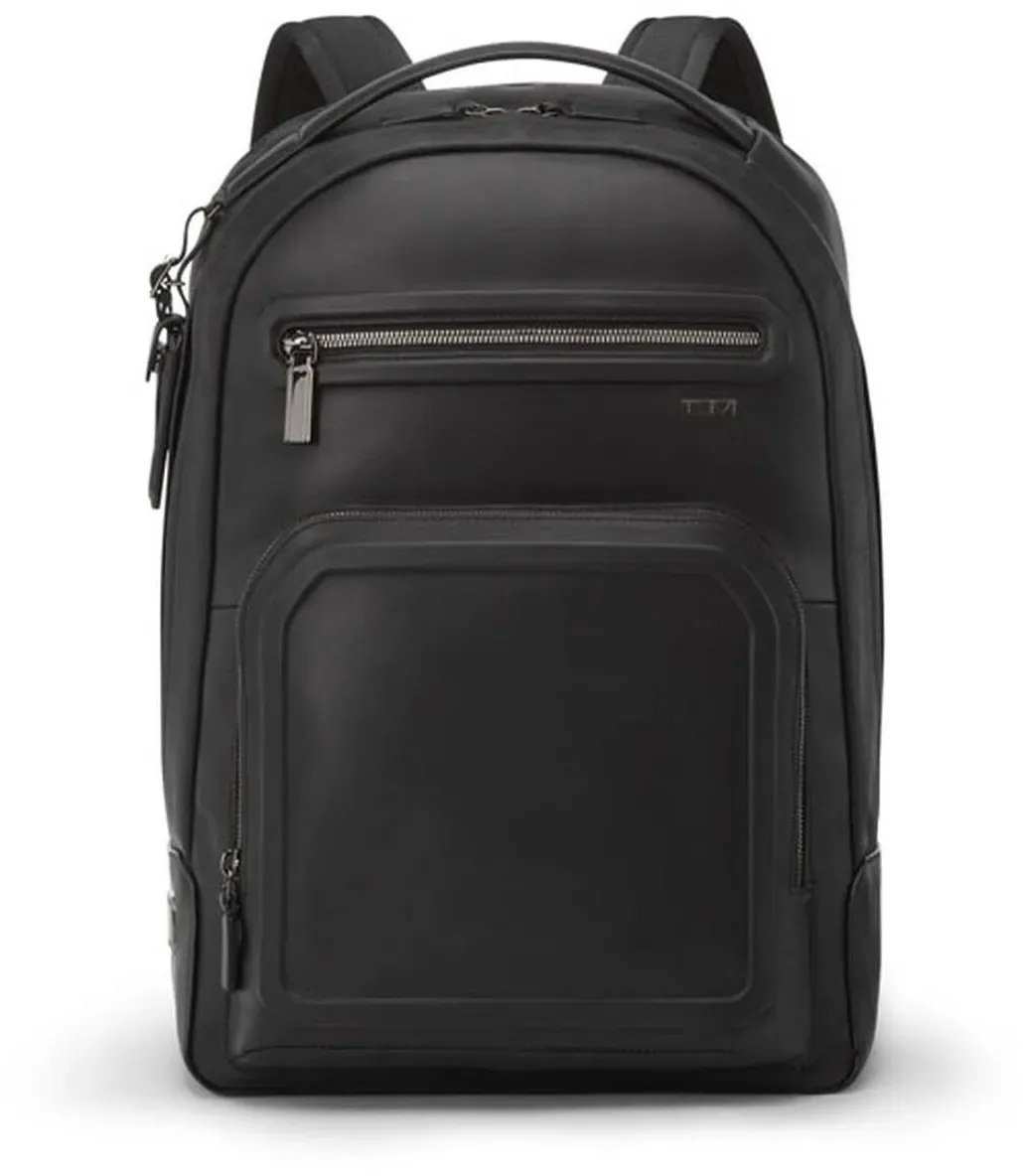 Tumi Harrison Warren Rucksack aus Leder Black Bombe