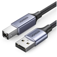 UGREEN USB 2.0 Typ B USB Kabel USB A auf USB B Printer Cable Kompatibel mit HP, Canon, Epson, Lexmark, Dell, Brother (5m)