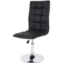 chefgastro Esszimmerstuhl HxBxT 103x43x54cm Sitzhöhe 41cm Kunstleder Schwarz