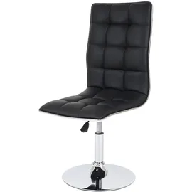 chefgastro Esszimmerstuhl HxBxT 103x43x54cm Sitzhöhe 41cm Kunstleder Schwarz