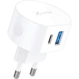 XLayer Dual USB C Ladegerät 20W Adapter Netzteil für iPhone 16 15 14 13 12 11 Pro Max SE XS XR 8 Plus Samsung Galaxy Schnellladegerät Handy Stecker Ladestecker Ladeadapter