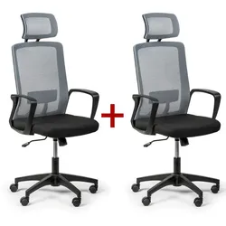 Bürostuhl BASE PLUS 1+1 GRATIS, grau