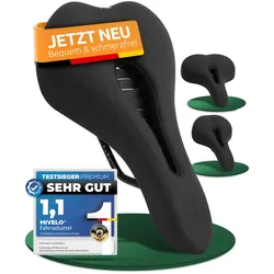 Fahrradsattel bequem & ergonomisch mit Memory-Foam 100% wasserdicht "Comfort Pro" MTB - Bestseller,oft gekauft,Zubehör