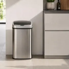 Relaxdays Mülleimer 50 l Schwarz