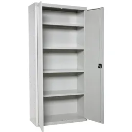 Proregal Stahlschrank AMEGO HxBxT 180x80x40cm | 4x Fachboden Grau-Grau
