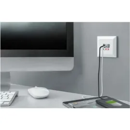 Digitus Unterputz Ladedose USB 2x USB A 1x USB Type-C, weiss