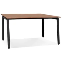KADIMA DESIGN Besprechungstisch Holzdekor | 160x160 cm | Teamarbeit