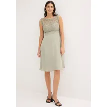 bonprix Minikleid Spitze Grün 38