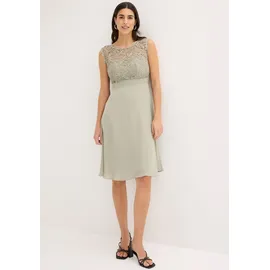 bonprix Minikleid Spitze Grün 38