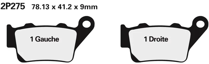 NISSIN Halbmetallische Straßenbremsbeläge - 2P-275NS