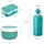 Mepal | Campus Lunchset | Fruchtbox, Bentobox & Trinkflasche | Spülmaschinenfest & BPA-frei | 300, 400 & 750 ml | Mit Fächern, Gabel & Clip-Verschlu