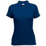 FRUIT OF THE LOOM Poloshirt Blau L