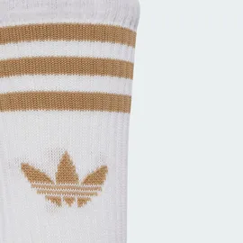 adidas 3-Streifen Crew Socken 3er Pack Weiß 43-45
