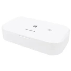 Manhattan UV Phone Sanitizer with Wireless Charger, 10 W Wireless Charging Pad, Integrated UV LEDs to eliminate germs, viruses and bacteria, Quick