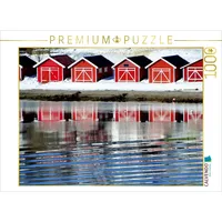 Calvendo Bootshäuschen am Ufer 1000 Teile Puzzle quer |