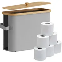 Relaxdays Toilettenpapier Aufbewahrung, 12 Rollen, HxBxT: 33 x 45