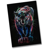 Speecheese Abstrakter Panther Souvenir Souvenir Magnet für Kunstliebhaber Modernes