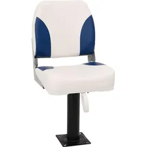 vidaXL Bootssitz mit Podest 360° Drehbar 55 x 70 x 106 cm blau