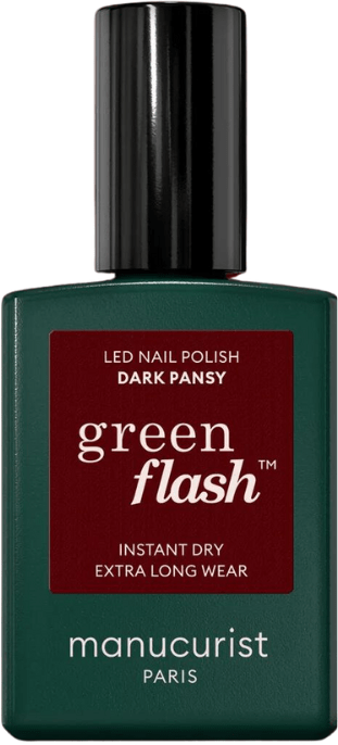 Green Flash Nail Polish Dark Pansy