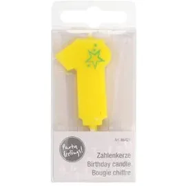 Papstar Zahlenkerze Mini 6,8 cm 15 St. Grün