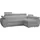 Mirjan24 Ecksofa Cord 2R+LC Grau