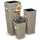 CASARIA Blumentopf 3er Set 30 x 30 x 30 cm Creme