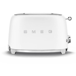 Smeg Toaster SMEG Toaster 2-Schlitz-2-Scheiben-Toaster Kompakt TSF01 weiß Markenwarenshop