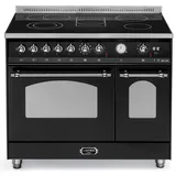 Lofra DOLCEVITA - GLASKERAMIK DOUBLE OVEN 90 cm -- RNMD 96 MFTE / 5V - Black Chrom Finish - Schwarz