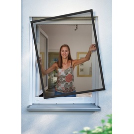 SCHELLENBERG 70043 Insektenschutz Fenster Premium, Fliegengitter mit Rahmen aus Aluminium, 140 x 150 cm