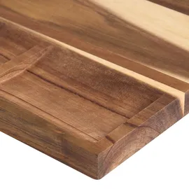 Beliani Schneidebrett Akazienholz 1 40 x 30 cm Braun
