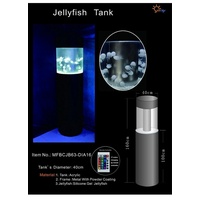 JVmoebel Trennwandplatten, Design Wasser Aquarium Wassersäule Säule Dekoration Quallen Wasserwand beige