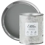 MissPompadour Kreidefarbe Calm Grey - Holzfarbe, Holzlack matt innen 750ml, Kreidefarbe für Holz, Metall, Kunststoff - CosyColours Grautöne grau