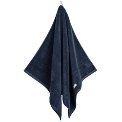 GANT Duschtuch, Organic Premium Towel - Frottee Dunkelblau 70x140cm