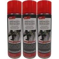 SDV Chemie Bremsenreiniger Spray 3X 500 ml Power Brake Cleaner 360° Ventil Teilereiniger