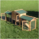 Wiltec Kleintierstall 211 x 53 x 83,5 cm grün