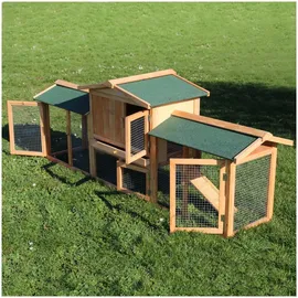 Wiltec Kleintierstall 211 x 53 x 83,5 cm grün