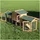 Wiltec Kleintierstall 211 x 53 x 83,5 cm grün