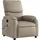vidaXL Massagesessel Cappuccino-braun Kunstleder 99 x 99 x 0 cm Braun mit Fernbedienung